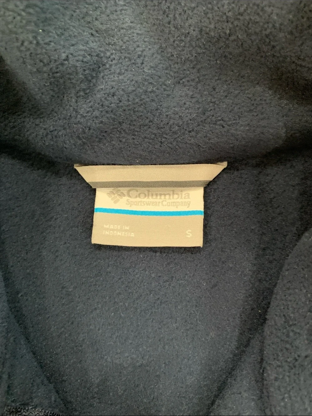 NWT Columbia Navy Blue Fleece Vest with Penn State Logo Size Small